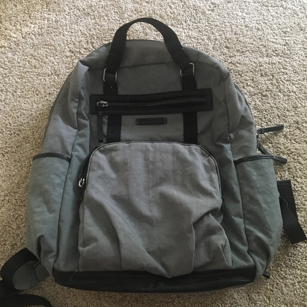 TWELVElittle Courage Backpack Diaper Bag- Gray